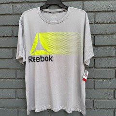 Reebok Performance Activewear Athletic T shirt Men Sz 2XL 3XL Gray Short Sleeve