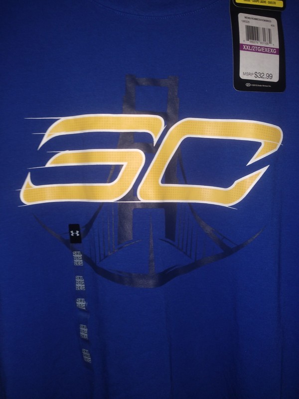 Stephen Curry Blue SC30 Under Armour Men's XXL T Shirt New With Tags gallery