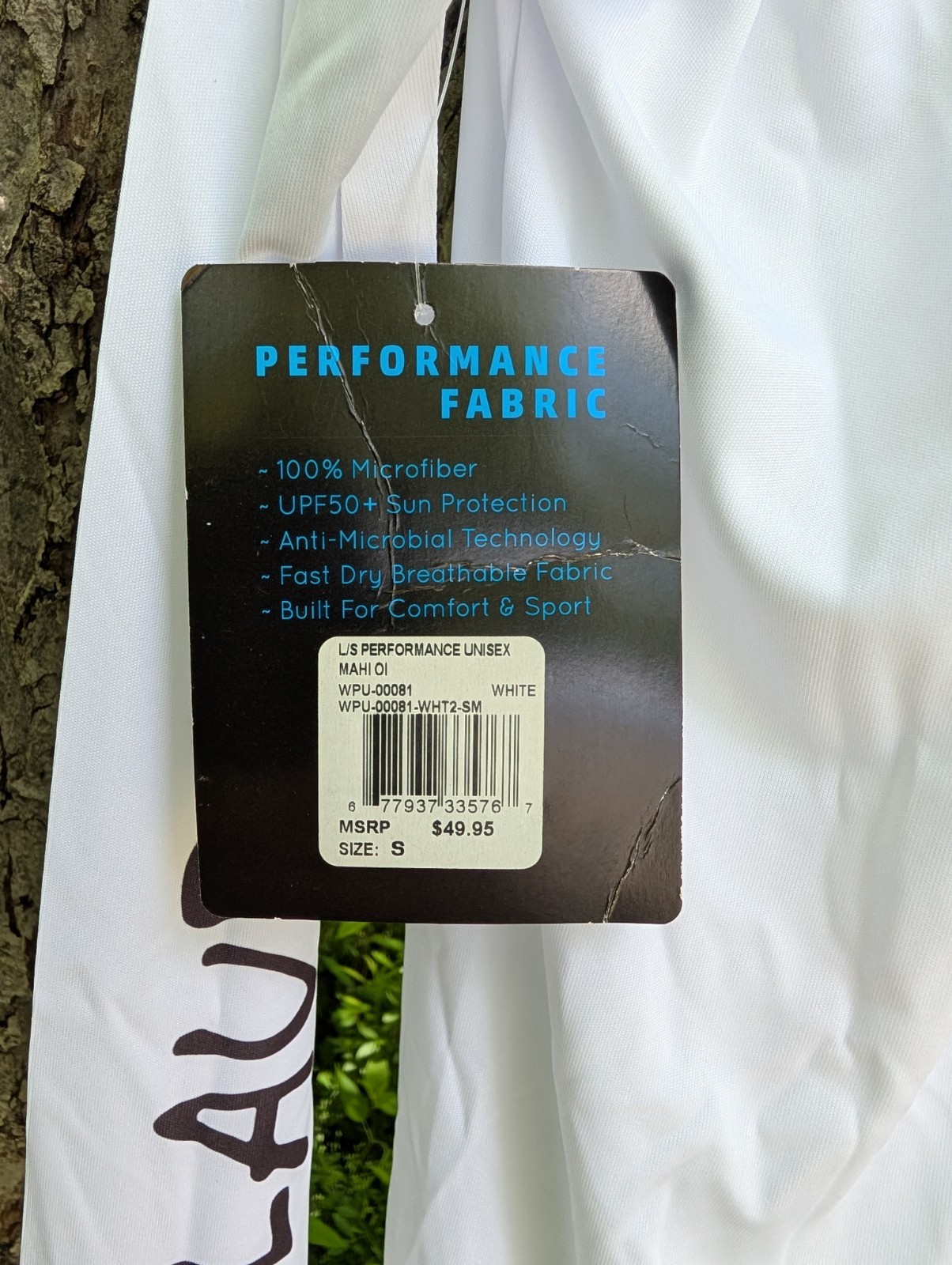 What The Fin WTF Performance Fabric Men Size S Long Sleeve Rum Runner TShirt NWT gallery