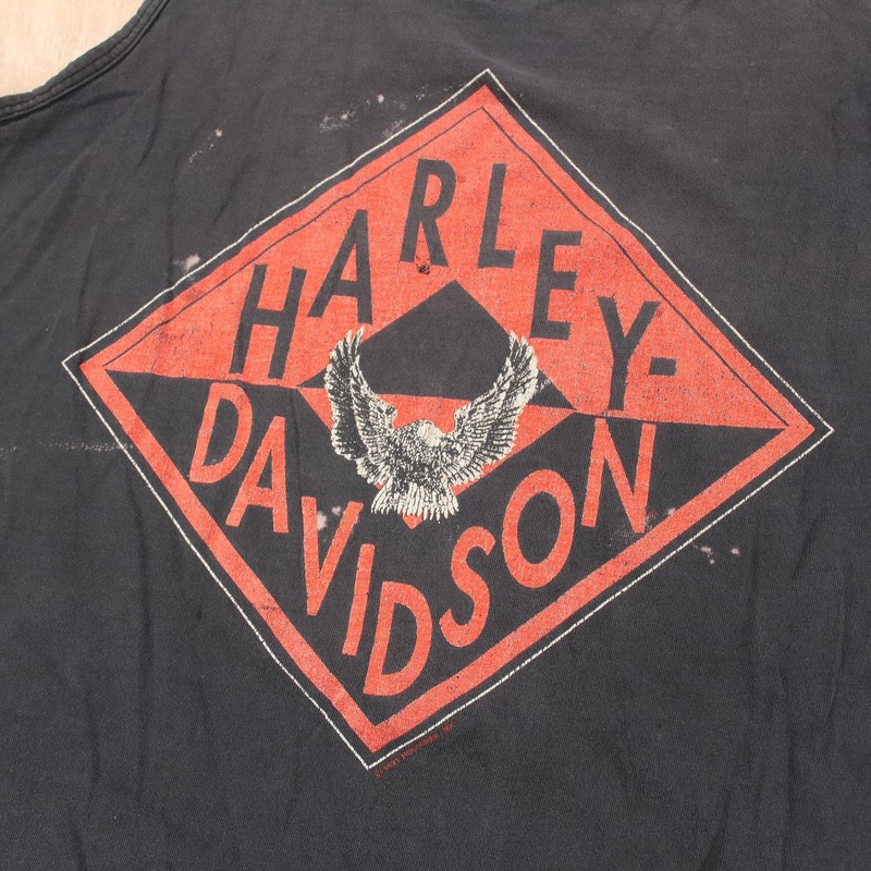 HOLOUBEK Harley-Davidson Oak Lawn tank top shirt 2XL tag vtg 90s usa made biker gallery
