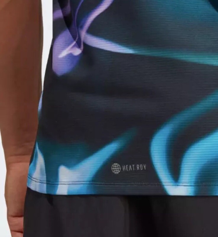Adidas Men's Designed 4 Training HEAT.RDY AOP Tee HS7460 Violet Fusion Size MT gallery