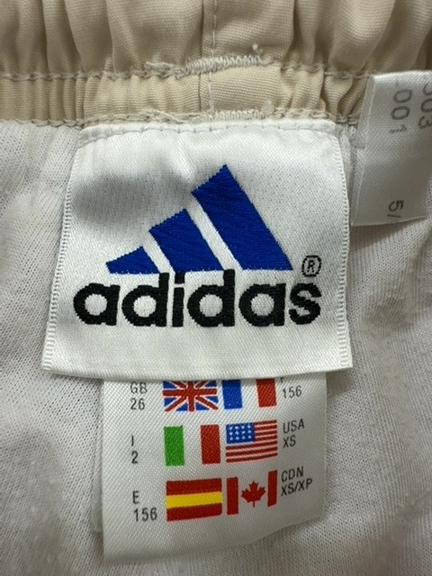 Adidas Track Pants White XS Drawstring Unisex Casual NWT gallery