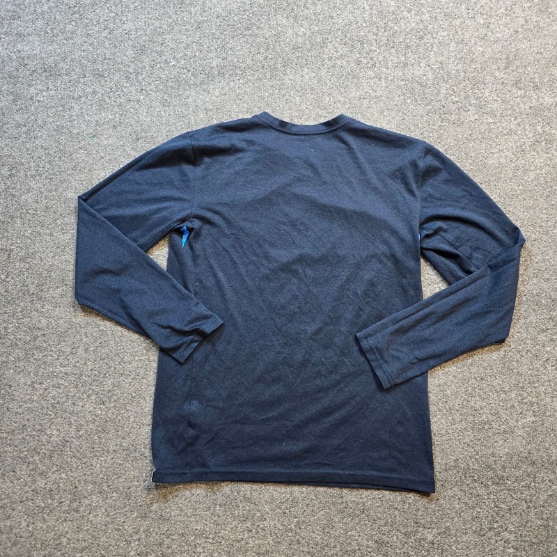 Nike Shirt Mens Small Blue Drifit USA America Long Sleeve Stretch Performance gallery