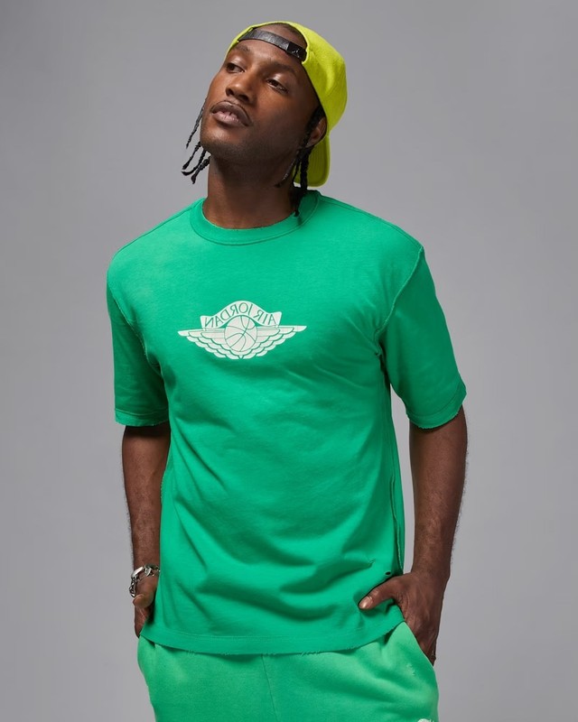 Jordan Rare Air Distressed T-Shirt IB3130-324 Stadium Green (Men’s Medium) M gallery