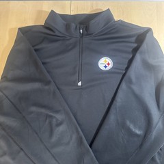 Cutter & Buck Pittsburgh Steelers Black 1/4 Zip Pullover Men’s 4XB Lightweight