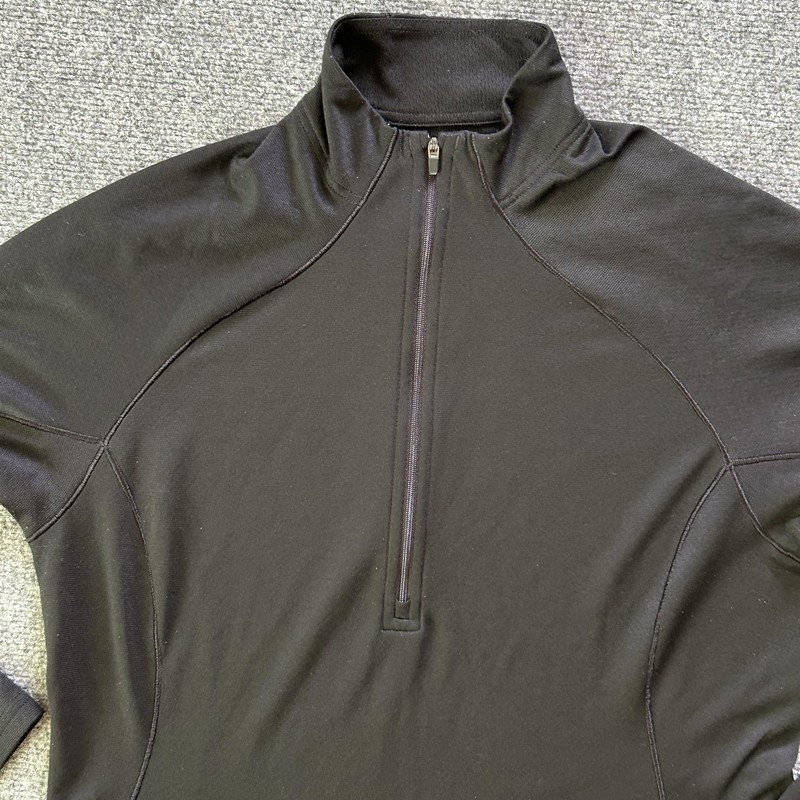 Patagonia Capilene 3 Shirt Mens Large Black 1/4 Zip Long Sleeve Base Layer gallery