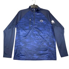 Ahead Penn State Nittany Lions Mens Small Blue Camo 1/4 Zip Golf Pullover