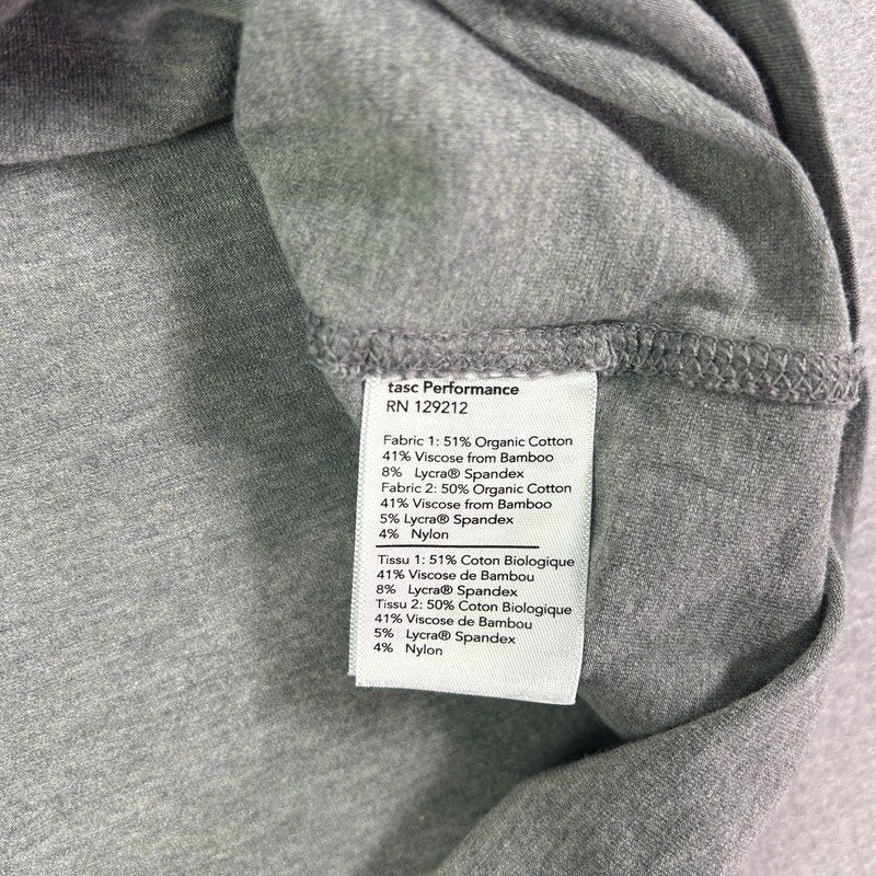 Tasc Performance Men's 1/4 Zip Pullover Small Grey SMU Mustangs Long Slv Bamboo gallery