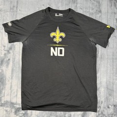 Under Armour New Orleans Saints NFL Combine Authentic HeatGear Shirt Mens Medium
