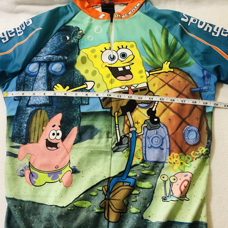 SpongeBob SquarePants Cycling Jersey Mens Medium Multicolor Descente Full Zip gallery
