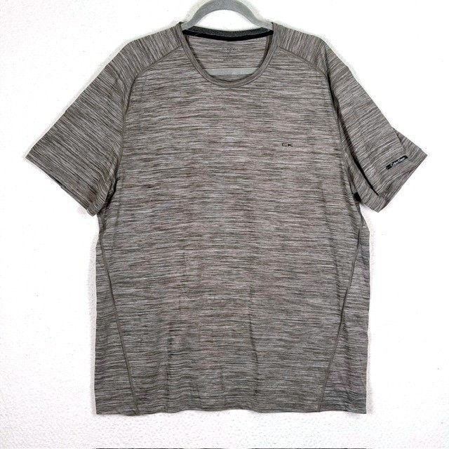 Calvin Klein Performance Mens XXL Gray Space Dye Short Sleeve Athletic T-Shirt gallery
