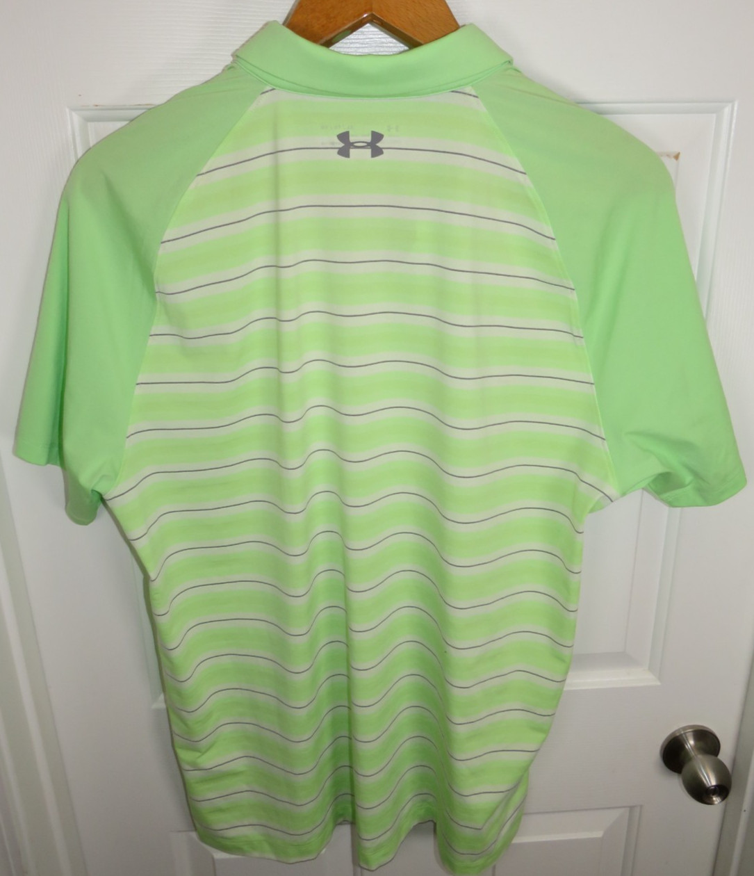 Under Armour Threadborne Boundless Polo Striped Performance HeatGear XL Loose gallery