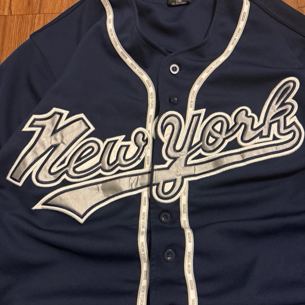 Y2K New York Baseball Jersey || Size XL/XXL ||No Flaws|| Same/Next Day Shipping gallery
