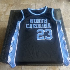 UNC Tar Heels 23 Basketball Jersey Youth SZ S Black Carolina Blue Streetwear Y2K