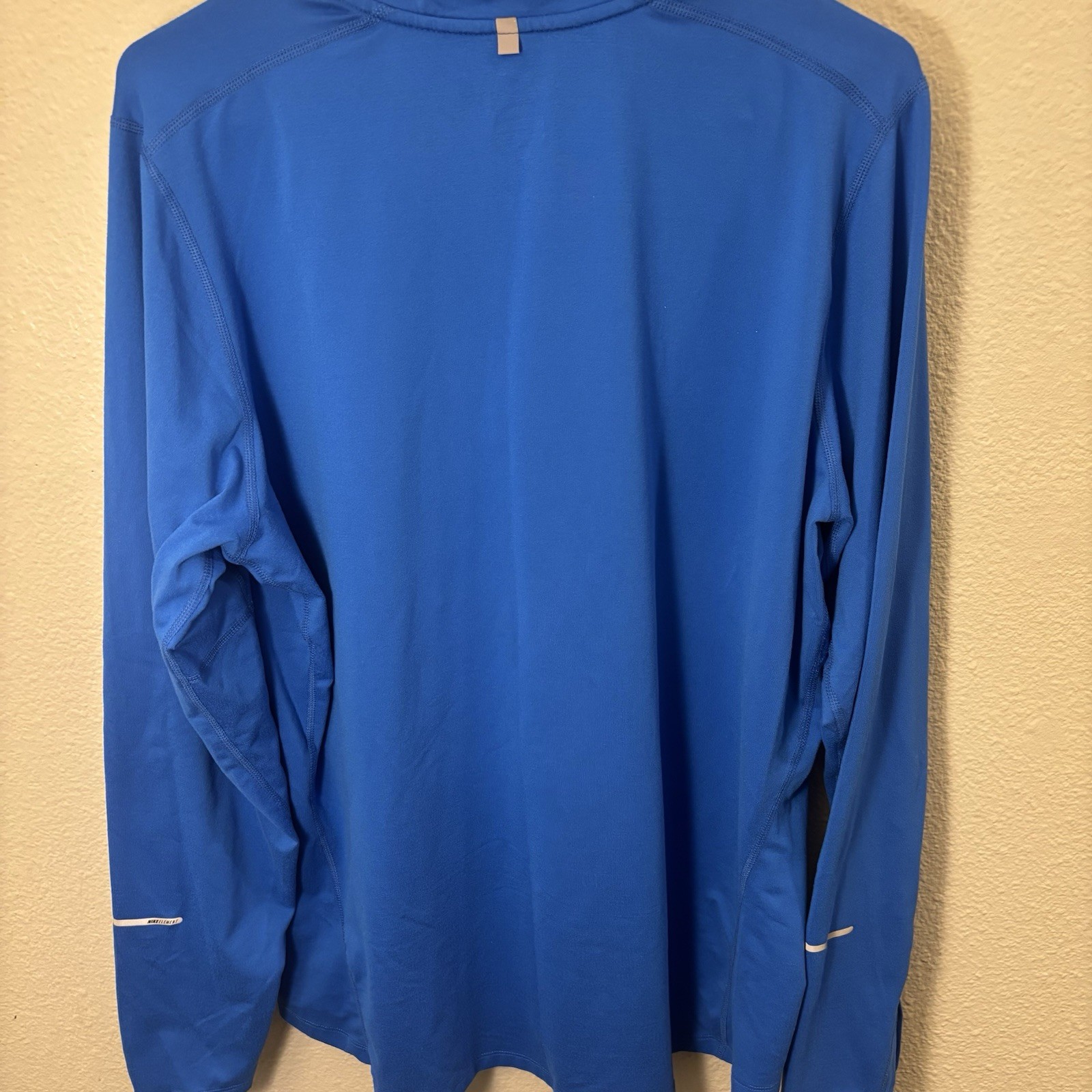 Nike Dri-FIT Men's 1/4 Zip Moisture Wicking Running Top Blue Long Sleeve L gallery