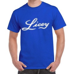 Dominican Baseball Team – Tigres del Licey Royal Blue White / Gray Letters T-shi