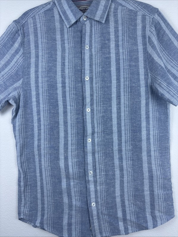 Flag & Anthem Short Sleeve Mens Blue With Line Size S gallery