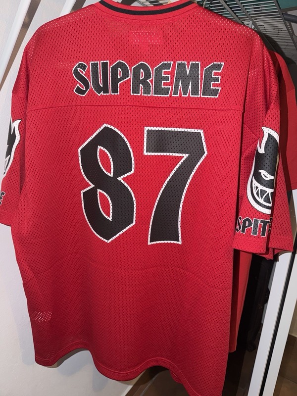 Supreme Spitfire Jersey Red SS26 gallery