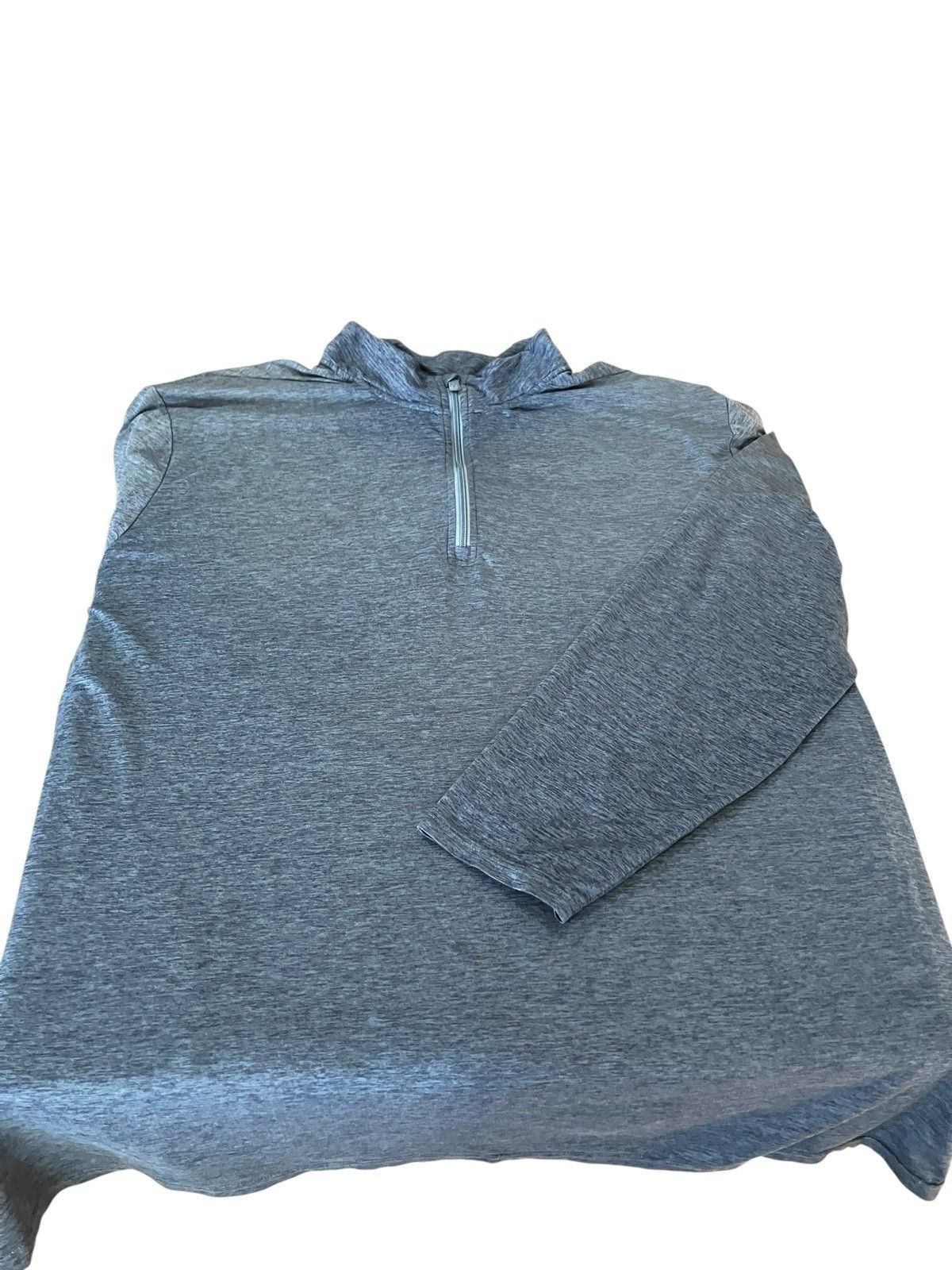 Tek Gear Mens 4XB Quarter Zip Polyester Training Pullover Shirt LS Slate Blue gallery