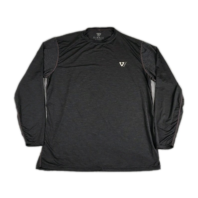 Vissla Twisted Long Sleeve Rashgaurd Shirt Lightweight Mens XL Black gallery