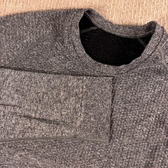 Lululemon Gray Engineered Warmth LS Crew Merino Wool Men’s Size Small