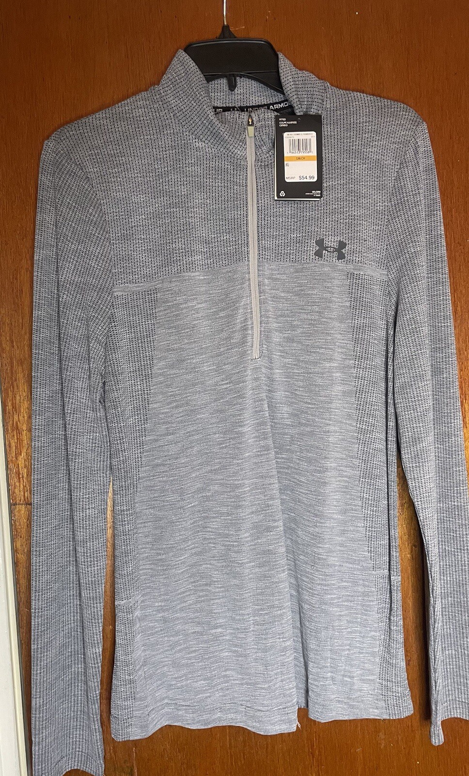 NEW WITH TAGS MENS 1/3 ZIP UNDER ARMOUR CHEST 45 52 POLYESTER 48 NYLON Small gallery