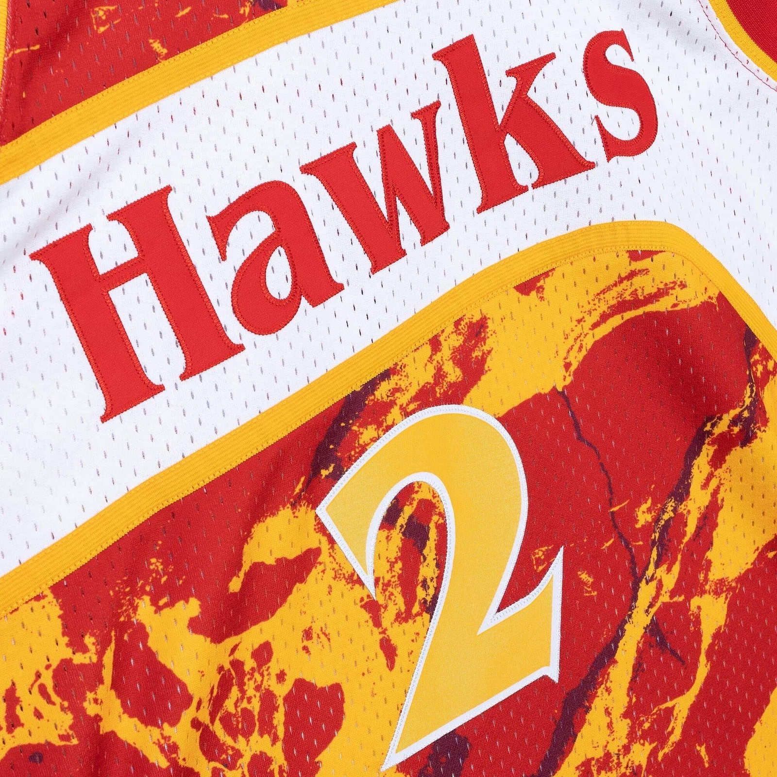 MITCHELL & NESS NBA TEAM MARBLE SWINGMAN JERSEY ATLANTA HAWKS 1991 STACEY AUGMON gallery