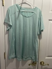 Moisture Wicking Zone Pro Short Sleeve T-Shirt, Mint, Exercise, Size 3X