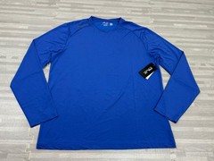 RLX Ralph Lauren Performance Mesh Long Sleeve T-Shirt Mens Size Large Blue $128