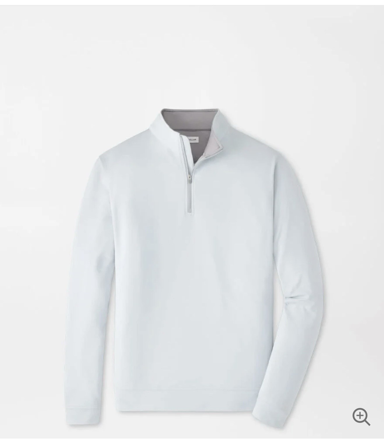 Peter Millar Size Small Perth Performance Quarter-Zip, British Grey, NWT, $140 gallery