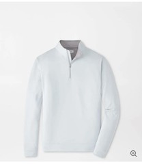 Peter Millar Size Large Perth Performance Quarter-Zip, British Grey, NWT, $140