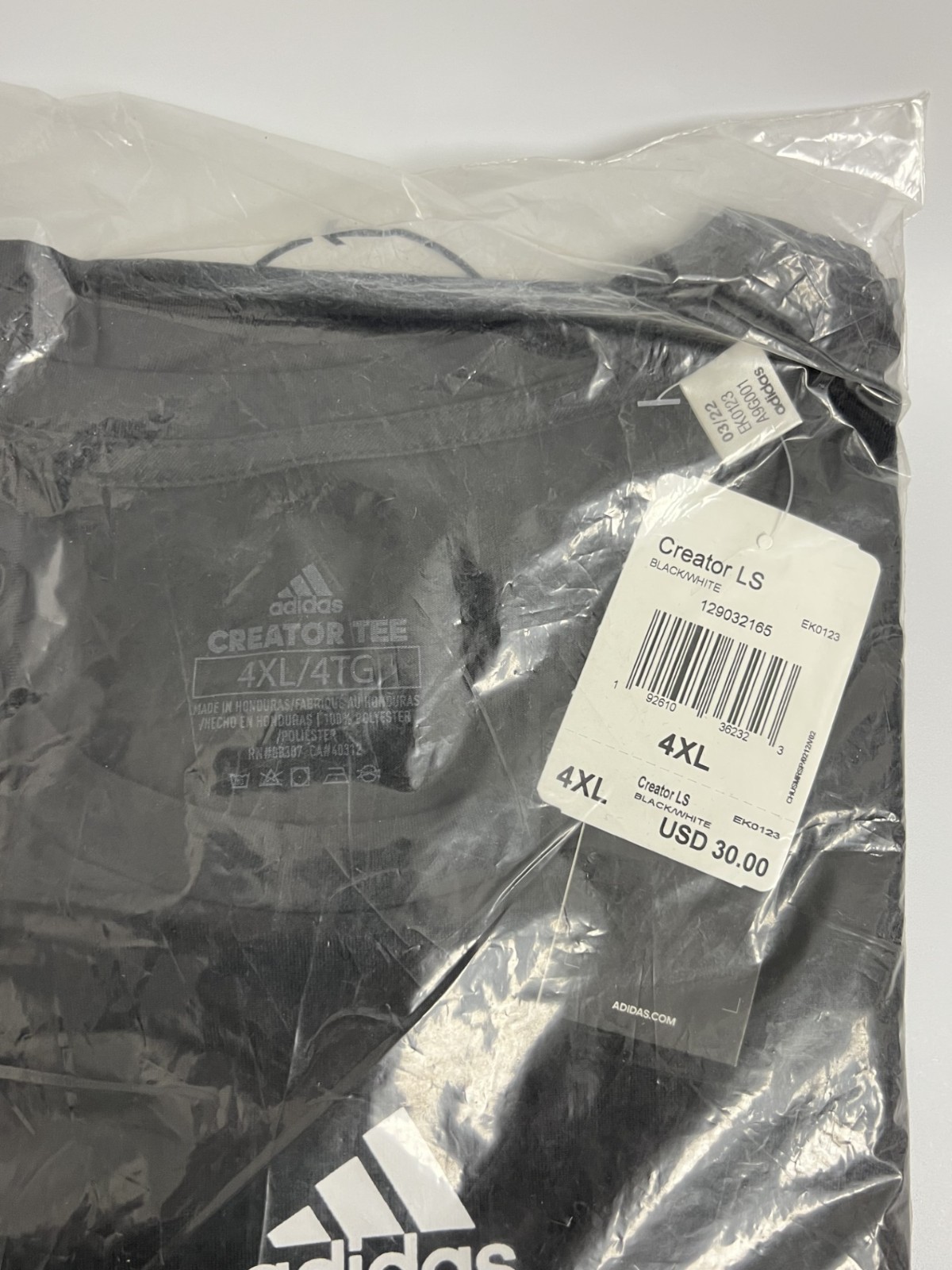 Adidas - Creator - Men's Long Sleeve T-Shirt - Black - 4X-Large - EK0123 gallery