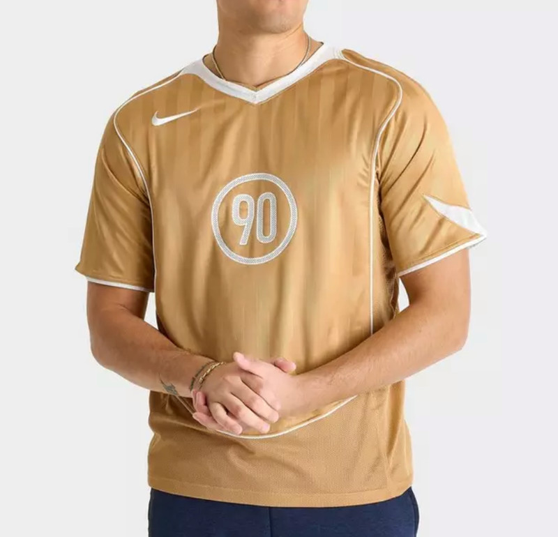 Nike Total 90 Men's Dri-FIT 2XL Short-Sleeve Soccer Top Gold Jersey IM6307-714 gallery