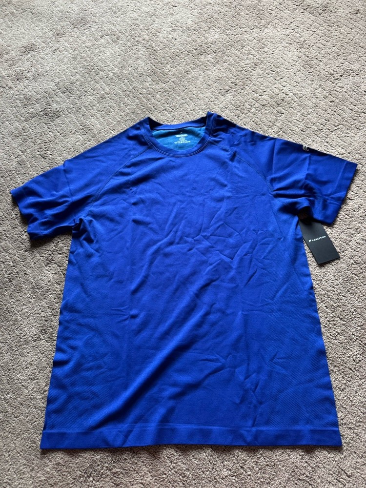Fabletics Women’s Short Sleeve Training Day Tee Admiral Blue Size L