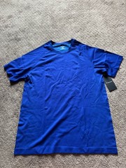 Fabletics Women’s Short Sleeve Training Day Tee Admiral Blue Size L