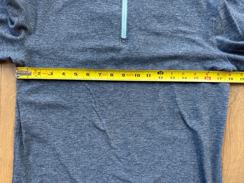 Lululemon Surge Warm 1/2 Zip Heathered Alberta Lake Caspian Blue Men's M/L EUC gallery