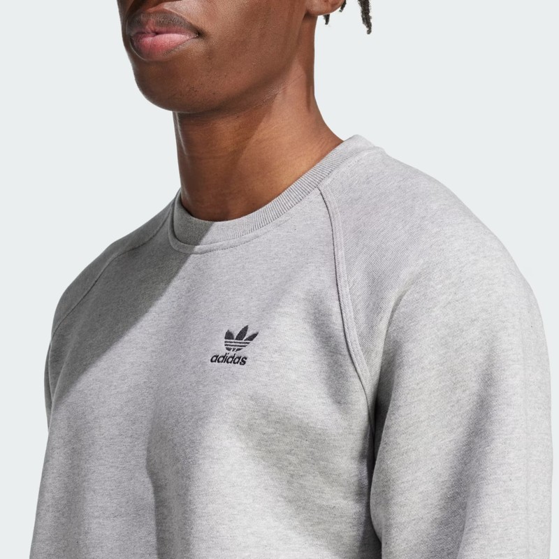 Adidas Originals Adicolor Essentials Trefoil (Grey) Crewneck Fleece gallery