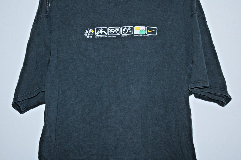 Nike 2005 le Tour de France Mens Cycling Bicycle T-Shirt XXL 52" Chest 30" T2B ~ gallery