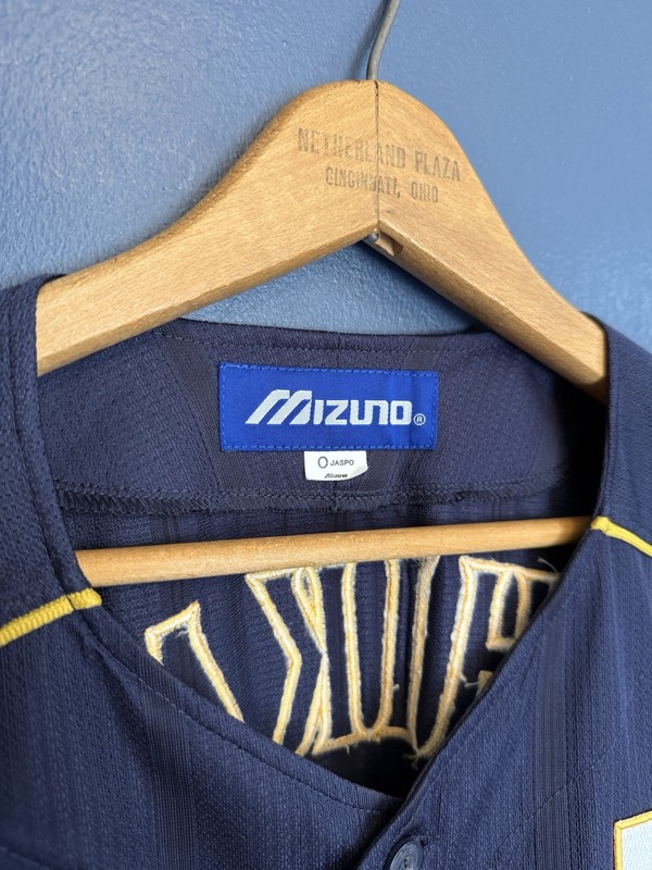 Mizuno Samurai Japan World Baseball Classic Uchikawa Blue Jersey Size Large gallery