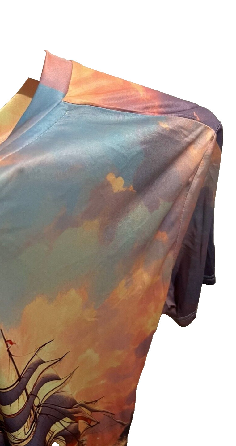 Landscape Ship Sunrise Morning Picture Activewear Homewear Top Men Size L NEW gallery