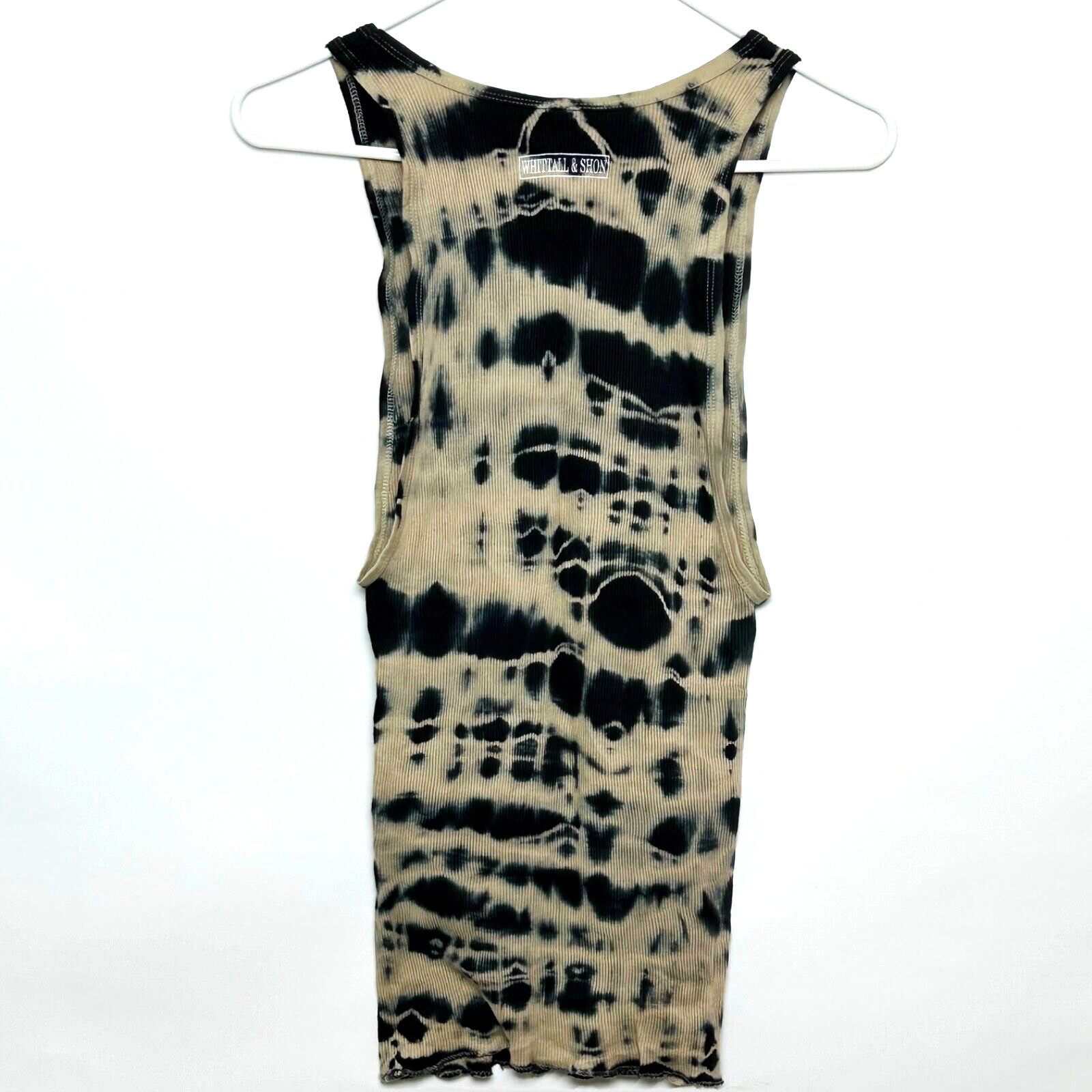 VTG 90s WHITTALL & SHON Chevron Stud Ribbed Muscle Tank L, Excellent condition gallery