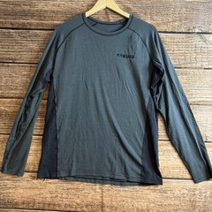 KUIU Merino Wool? Shirt Mens Large (NO SIZE TAG) Long Sleeve Gray Crewneck READ