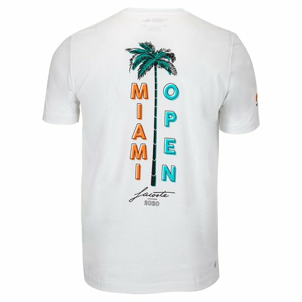 Lacoste Men's T- Shirt Miami Open 2020 Spine Tattoo Graphic Tennis gallery