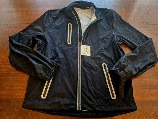 Above The Links Golf Full Zip Mens Small Element Jacket AL30023 Black MFRP $160 gallery