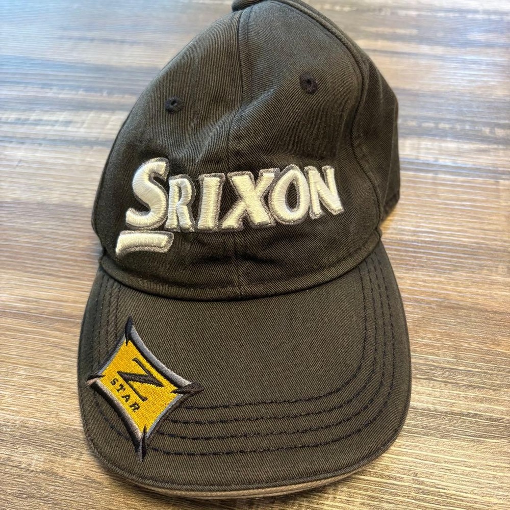 Srixon Black Cap with Z STAR Embroidery Adjustable Athletic Hat