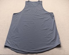 BYLT Premium Basics Mens 3XL Slate Blue Drop-Cut Athletic Gym Tank Top