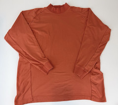 Zero Restriction Z400 Mock Neck Pullover Men’s XL Orange Long Sleeve Golf