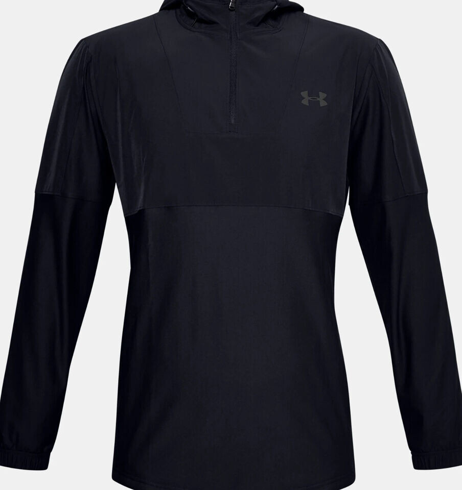 Under Armour NEW MENS LARGE UA Training Hybrid ½ Zip Hoodie Long Sleeve BLACK gallery