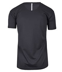 GALAXY BY HARVIC MEN MEDIUM PERFORMANCE MOISTURE WICKING ACTIVE MUSCLE TEE BLACK