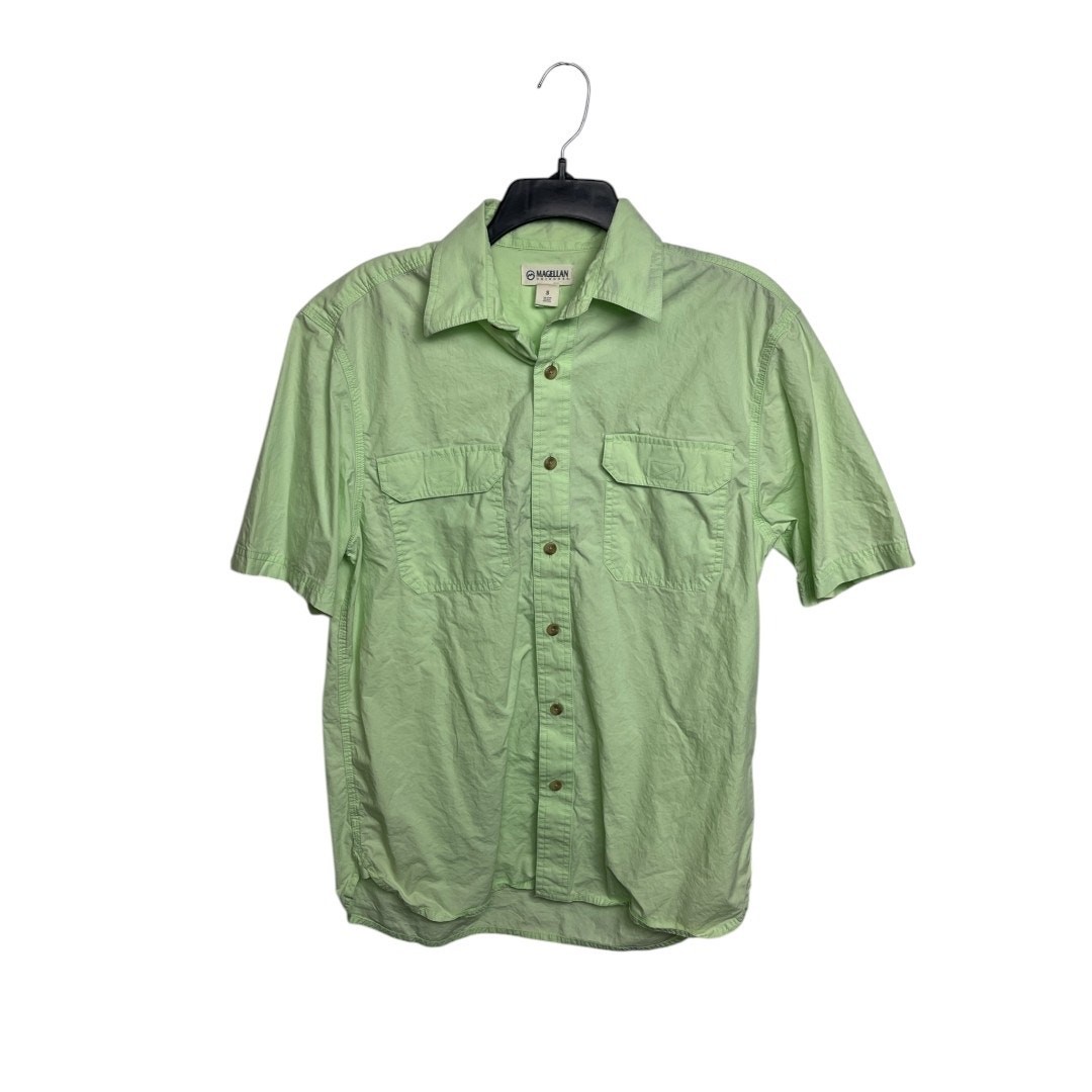 Magellan Outdoors Men's Small Green Fishing Shirt - S/S 100% Cotton Hiking gallery